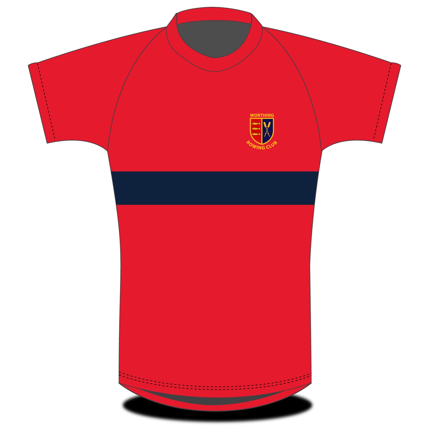 Worthing Rowing Club Hooped T-shirt