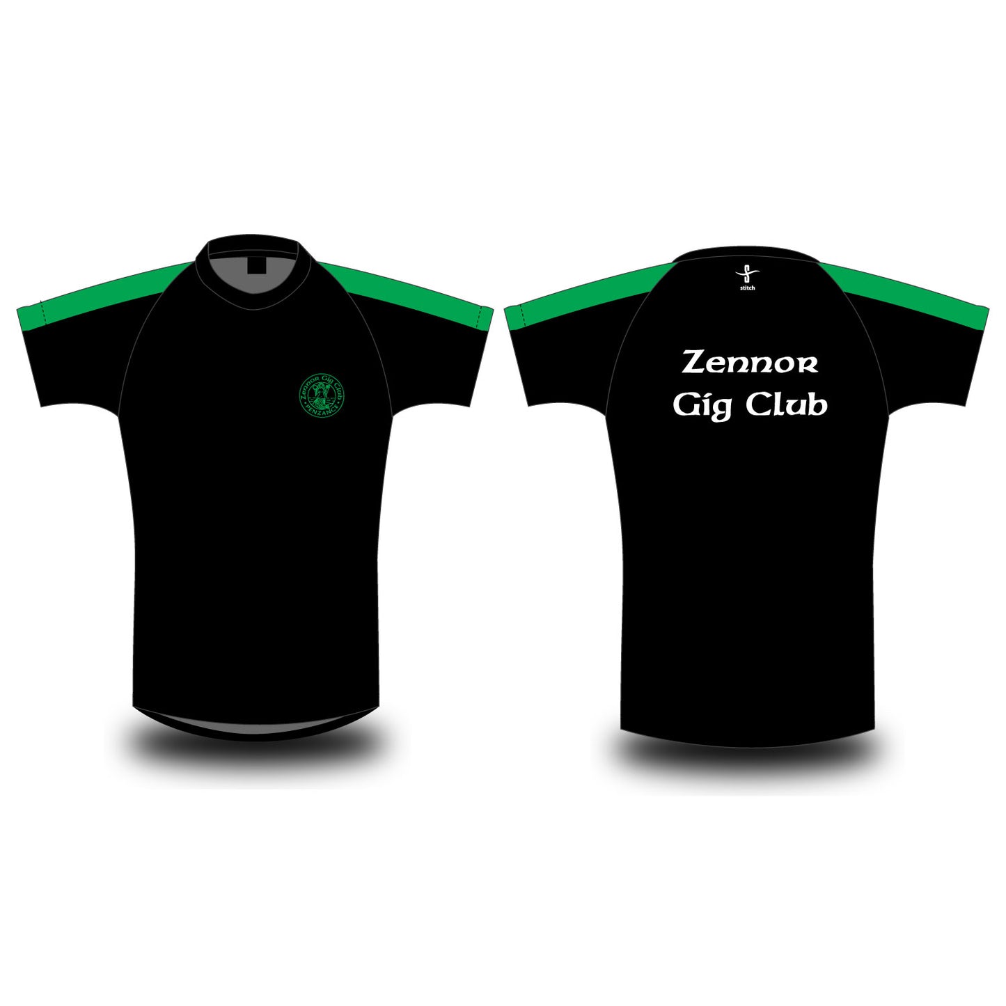 Zennor Gig Club Stripped Sleeve T-shirt