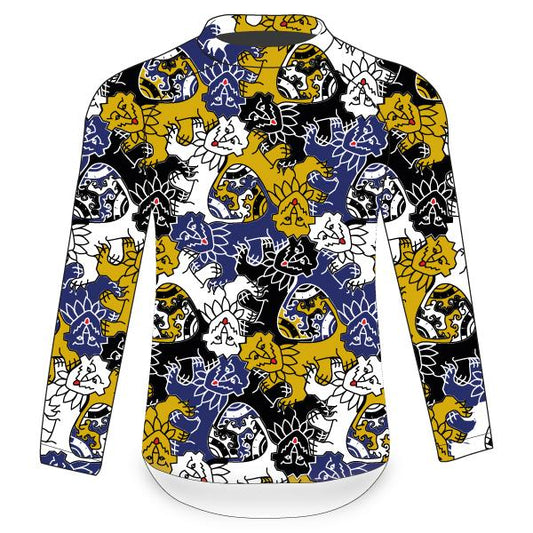 First and Third Trinity Tessellating Lions Long Sleeved Tech Top