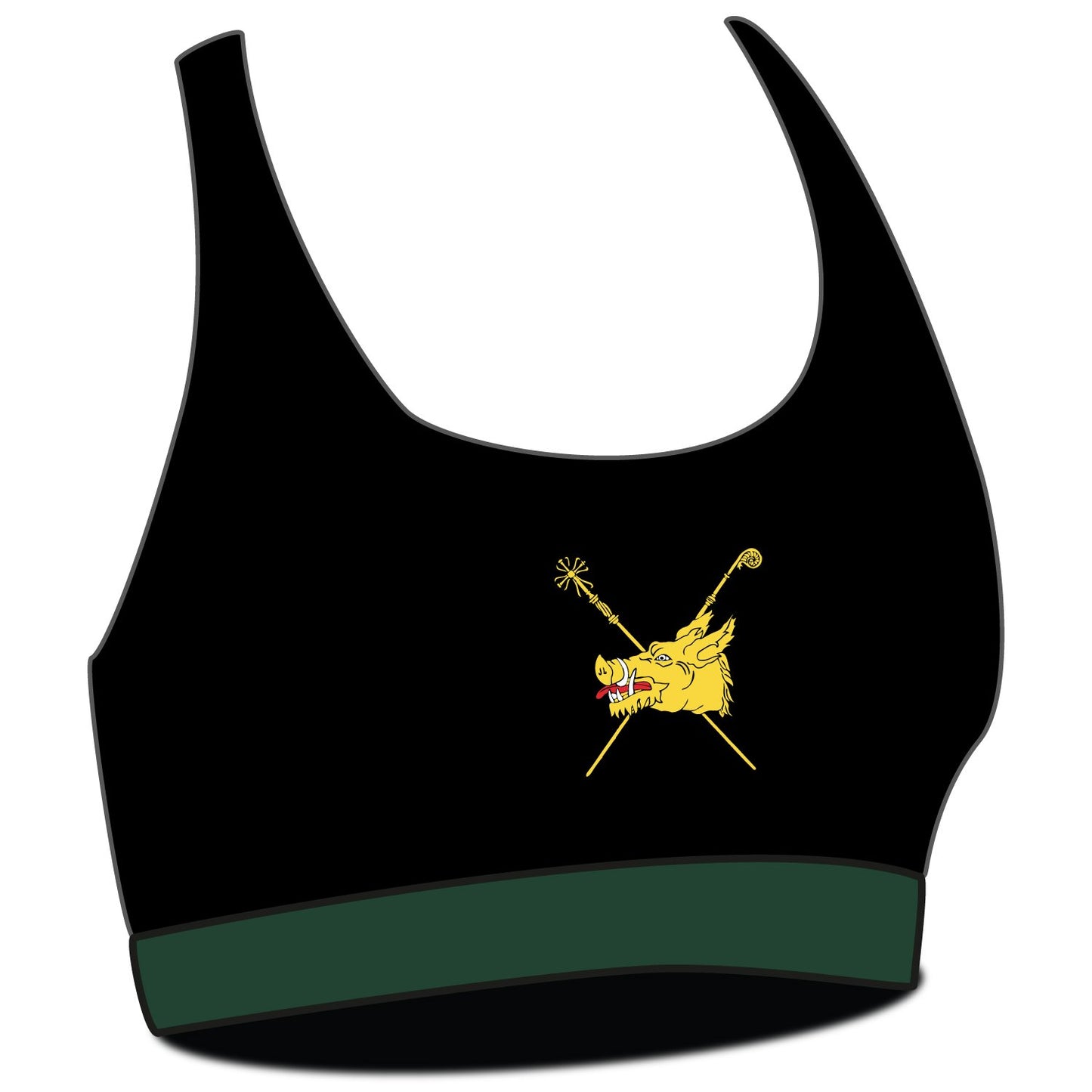 Queens College Sports Bra Plain