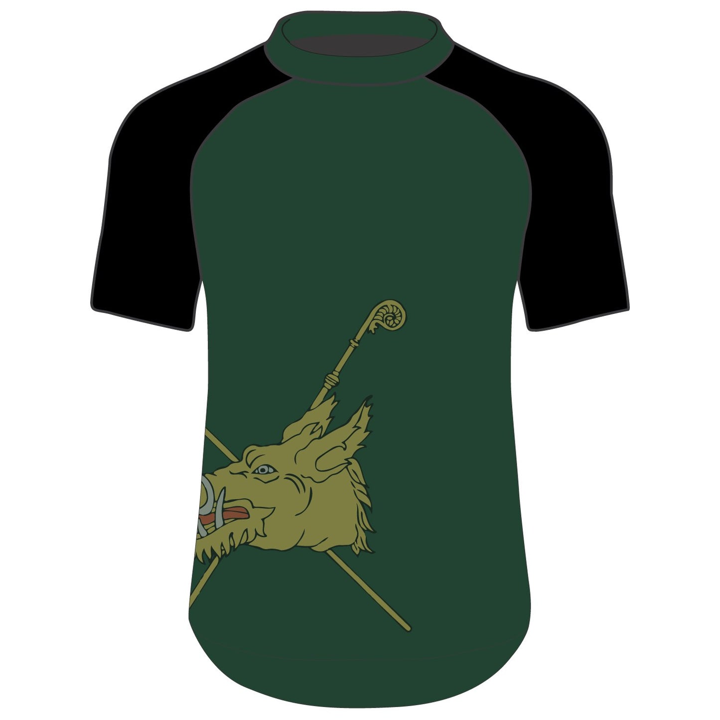 Queens College S/S Sub Tech Top Single Boar