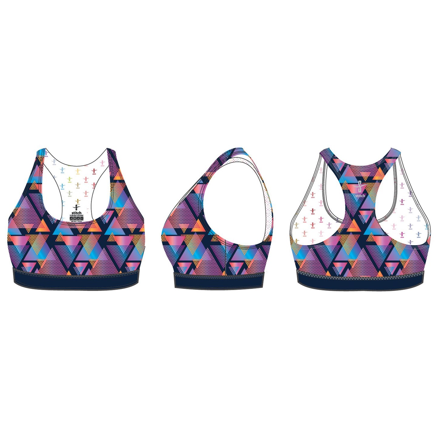 Stitch Rowing Sports Bra Illuminati