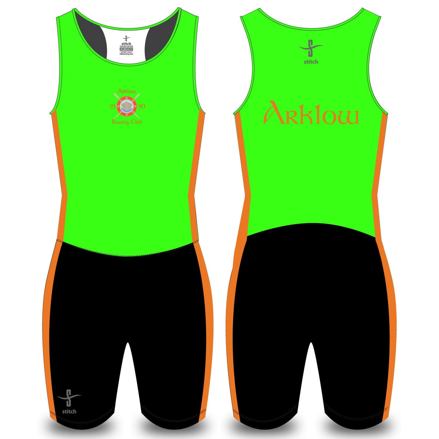 Arklow Rowing Club AIO Fluo Green