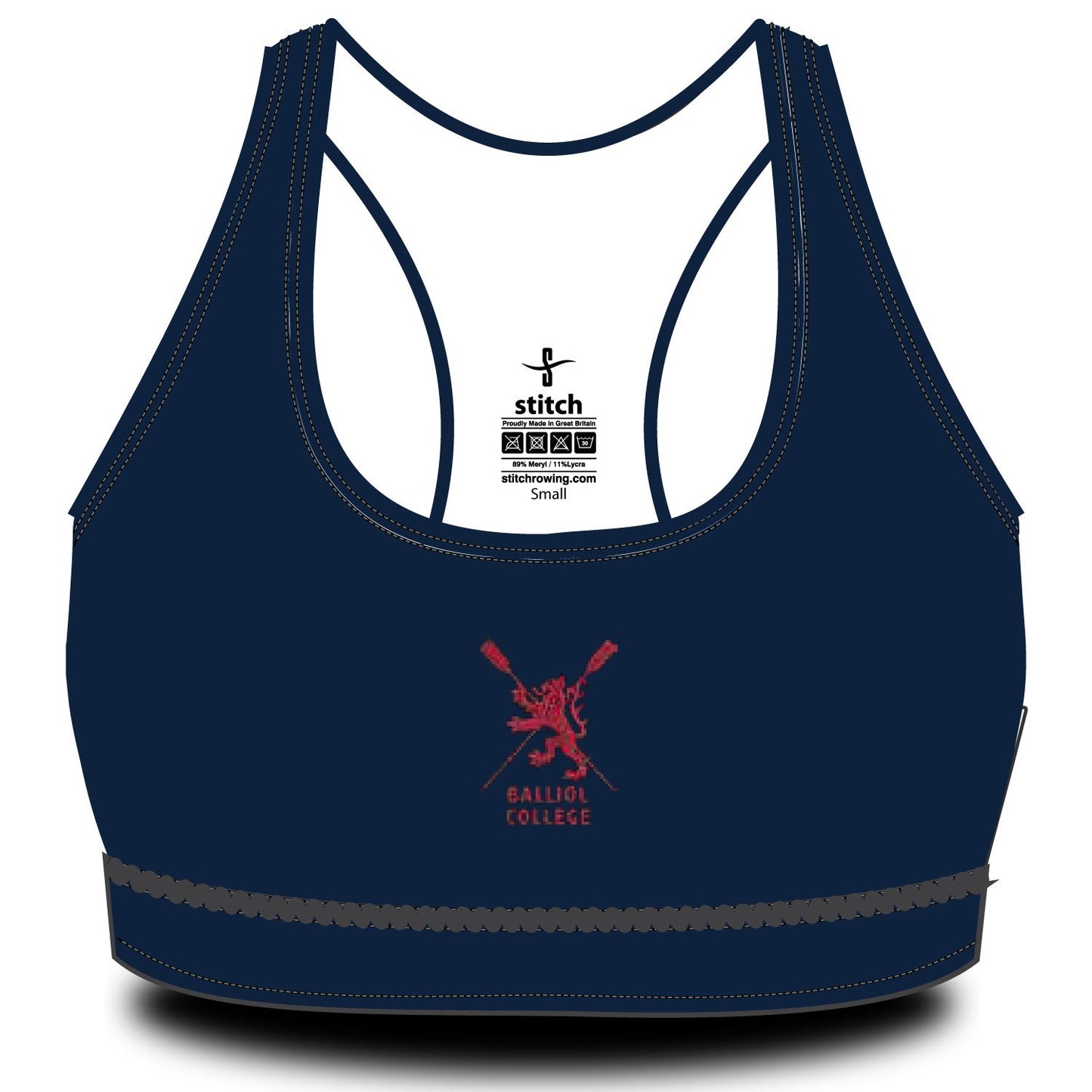 Balliol College Sports Bra - NAVY