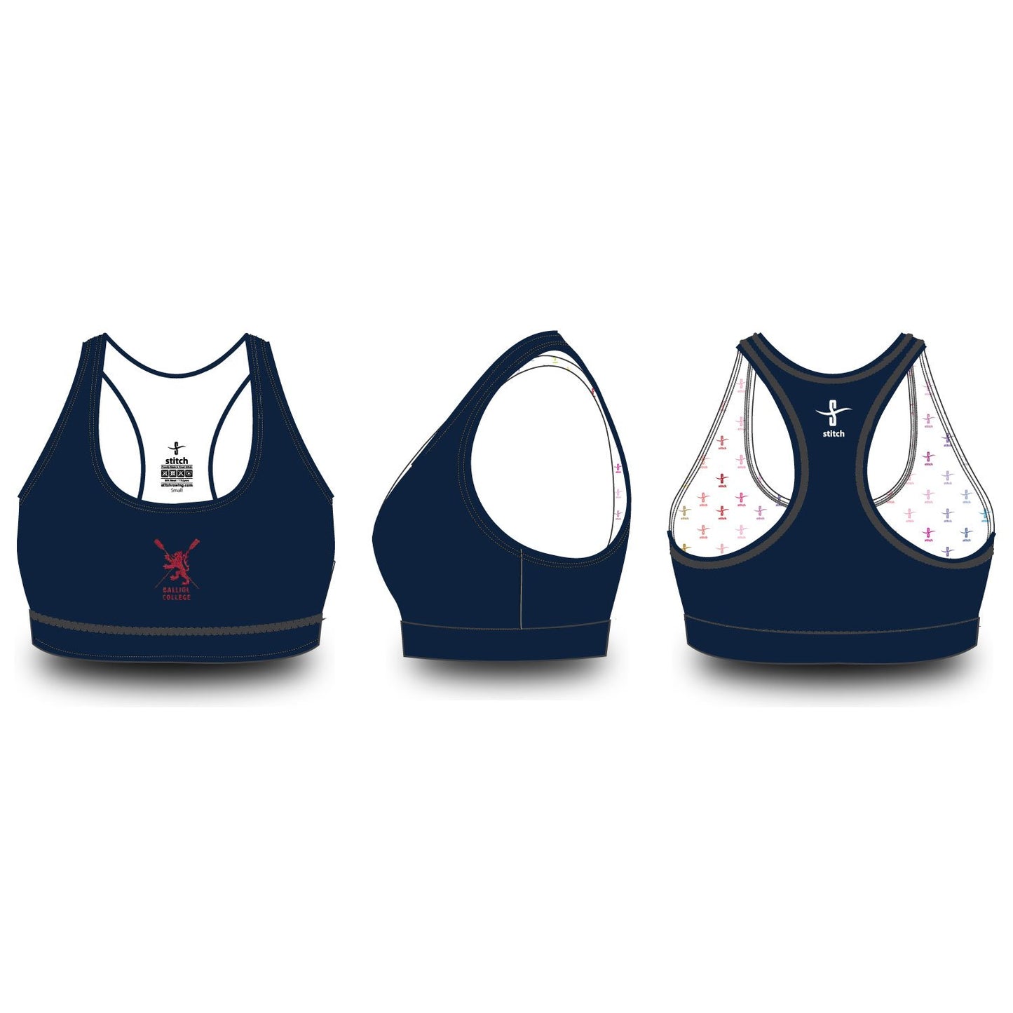 Balliol College Sports Bra - NAVY