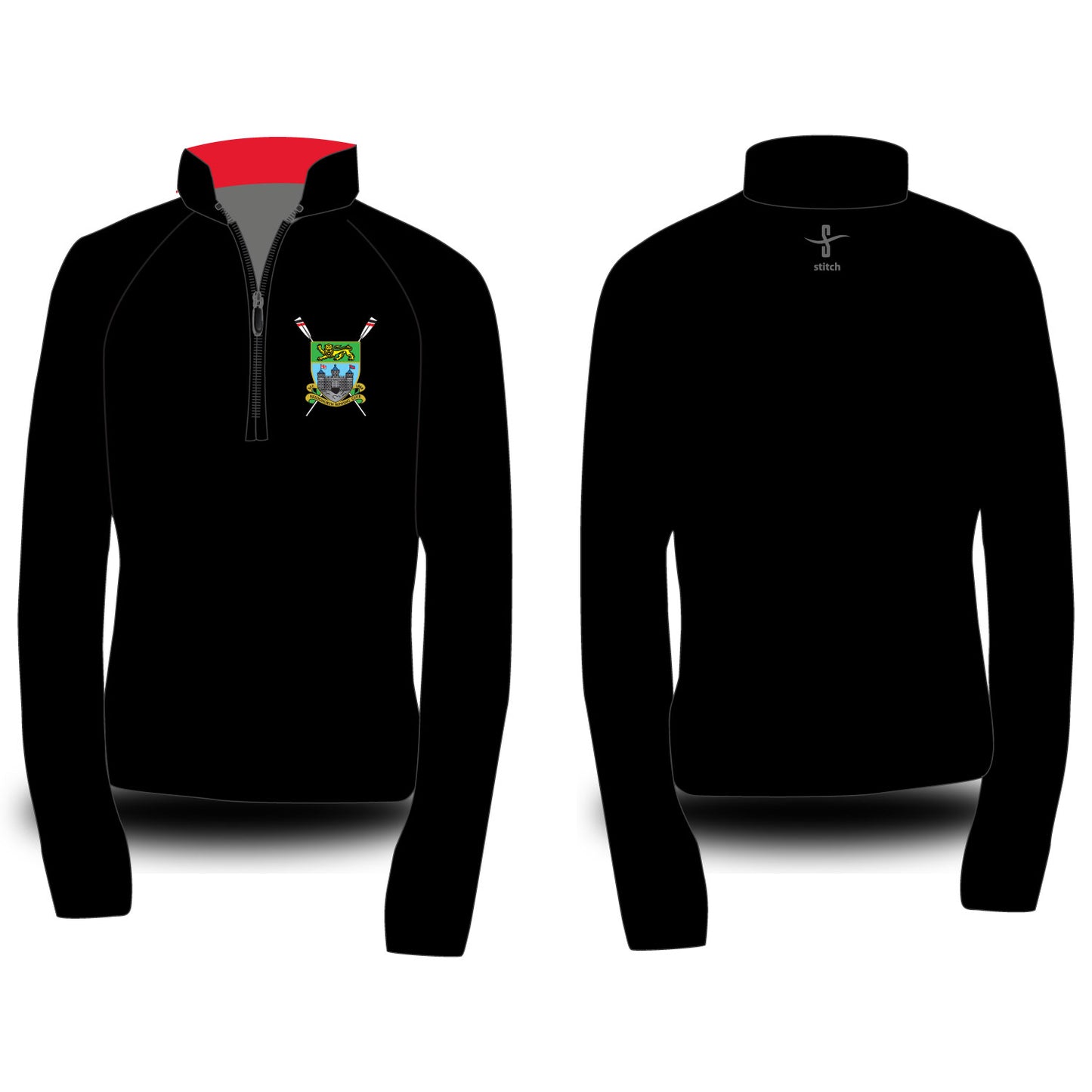 Bridgnorth Rowing Club Contrast Dark Morning Fleece