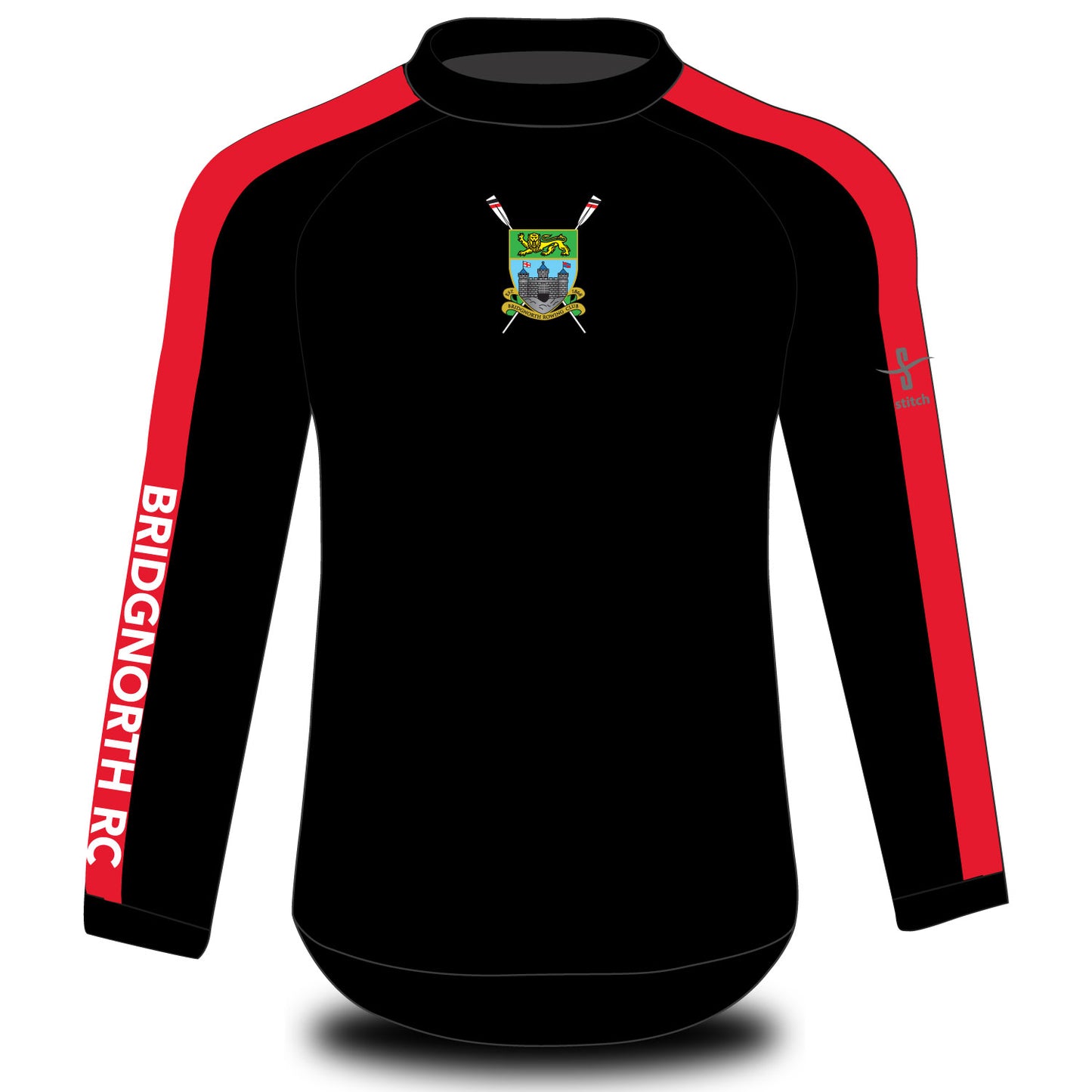 Bridgnorth Rowing Club 2" Stripe Tech Top Long Sleeve