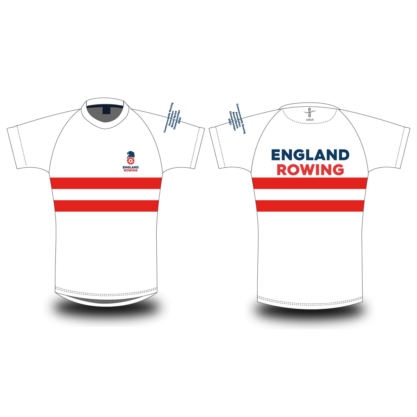 Commonwealth Rowing Hooped T-shirt