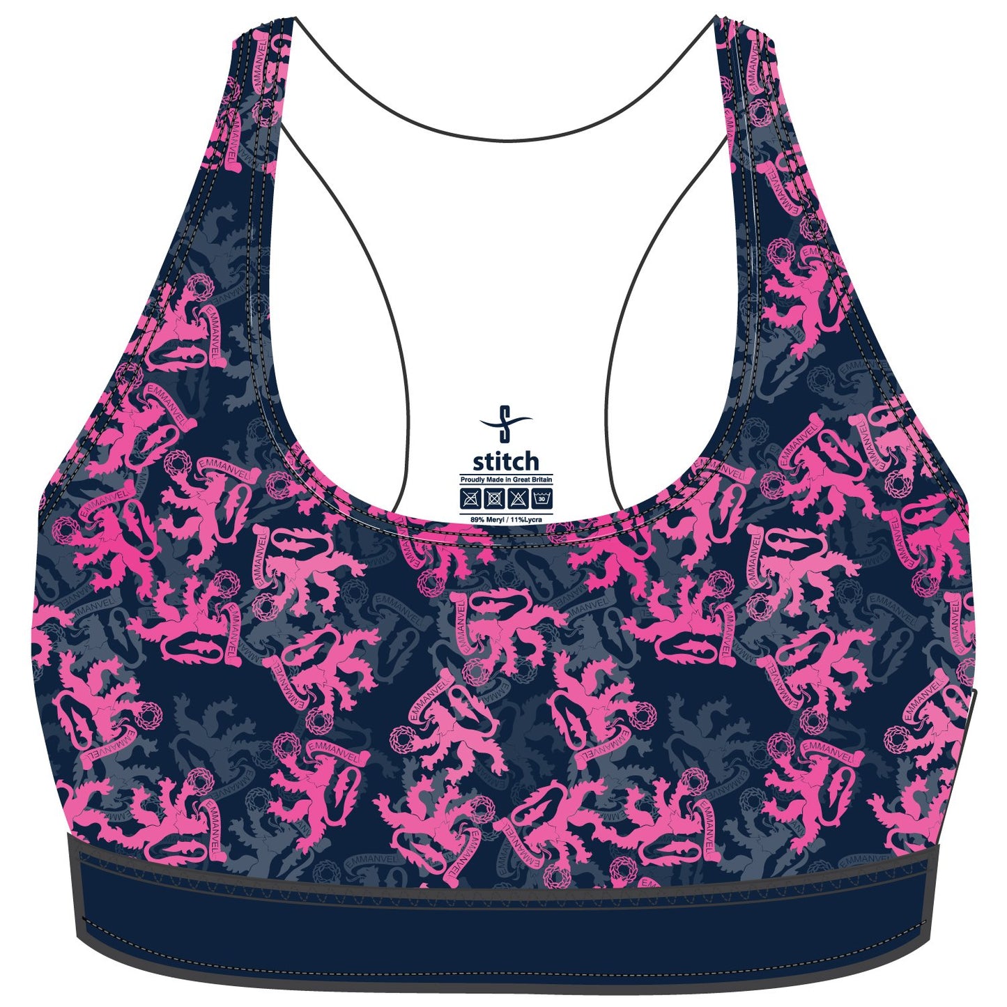 Emmanuel College Rampant Lion Bra