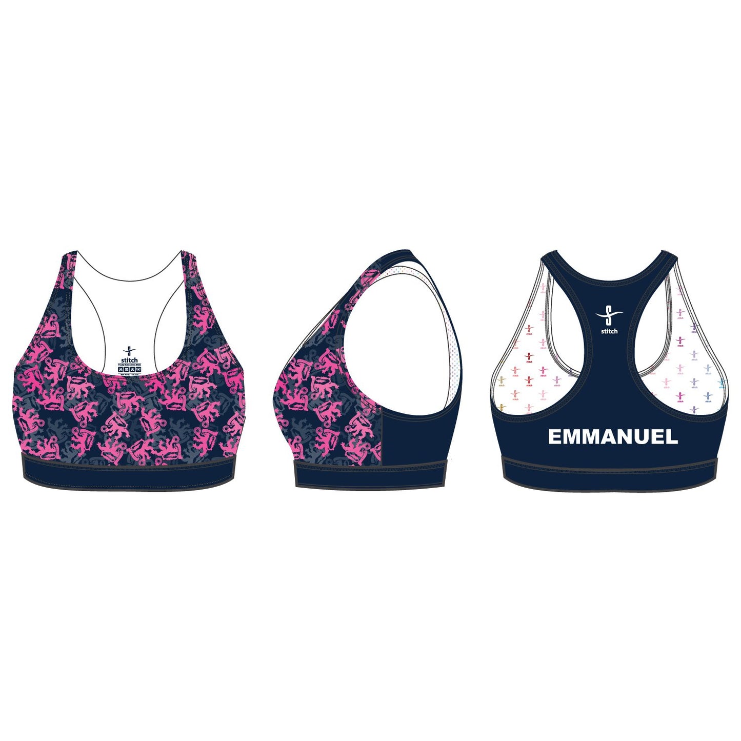 Emmanuel College Rampant Lion Bra