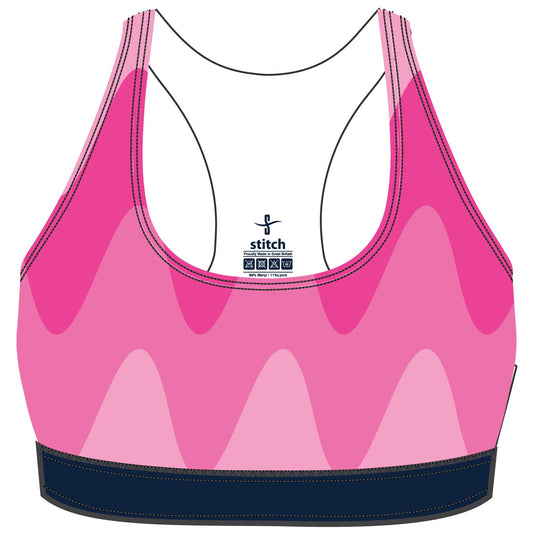 Emmanuel College Pink Squiggle Bra