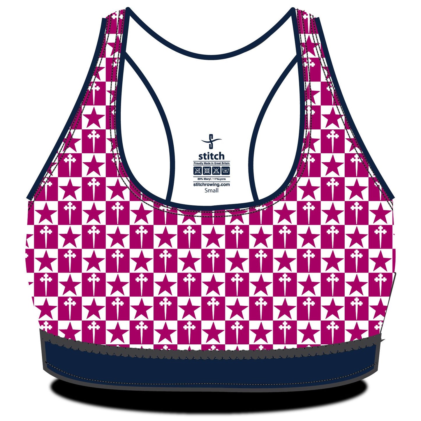 Fettes College Cheques Sports Bra