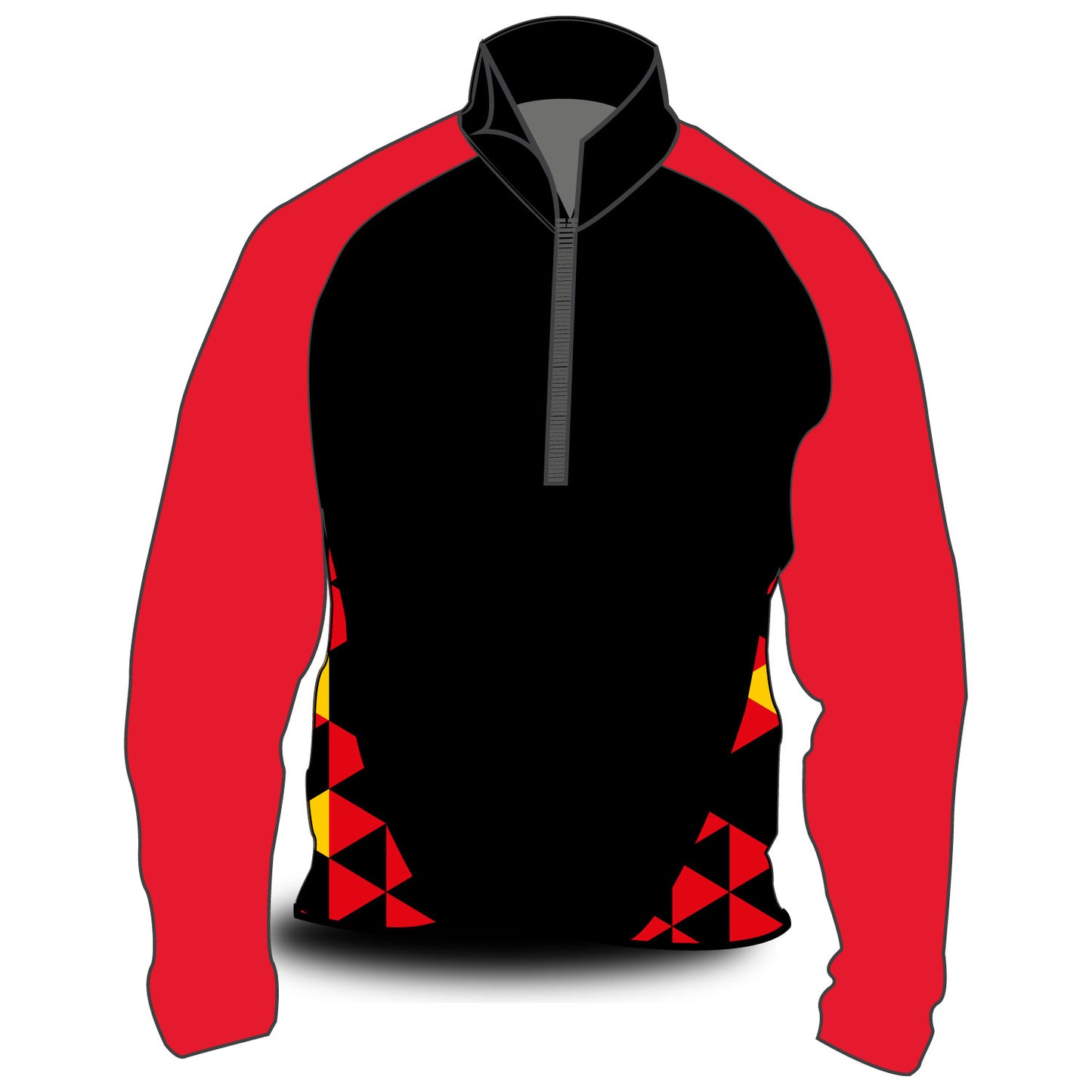 Glasgow Rowing Club Hardshell Splash Jacket Black & Red