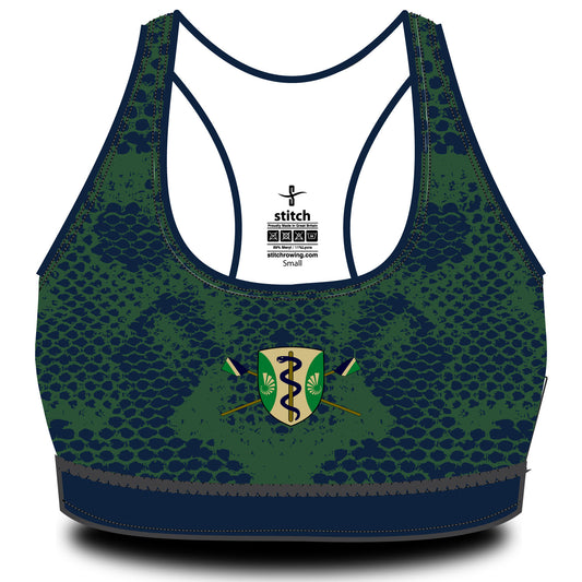 Green Templeton BC Navy Green Snakeskin Sports Bra