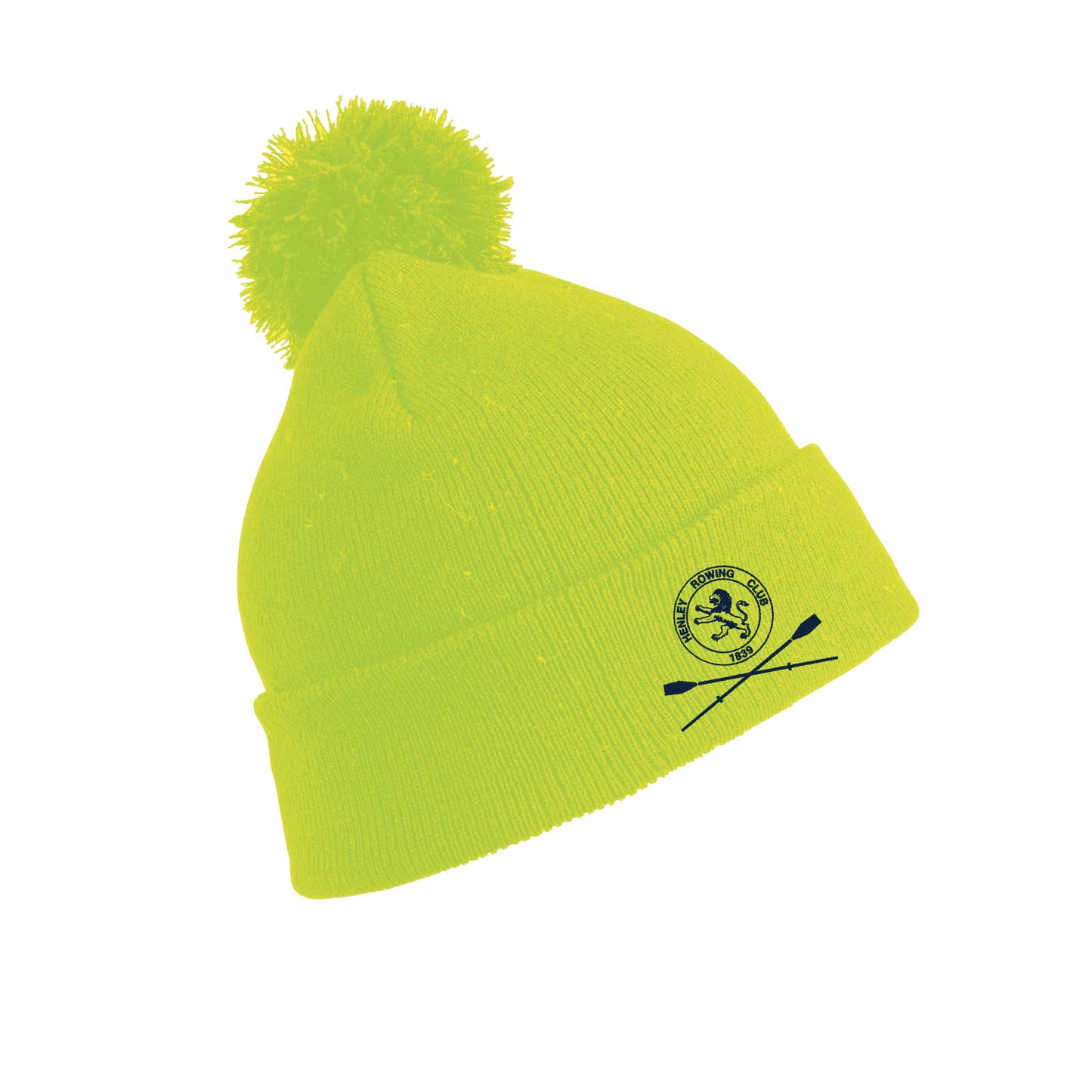 Henley RC Fluo Yellow Pom Pom Beanie
