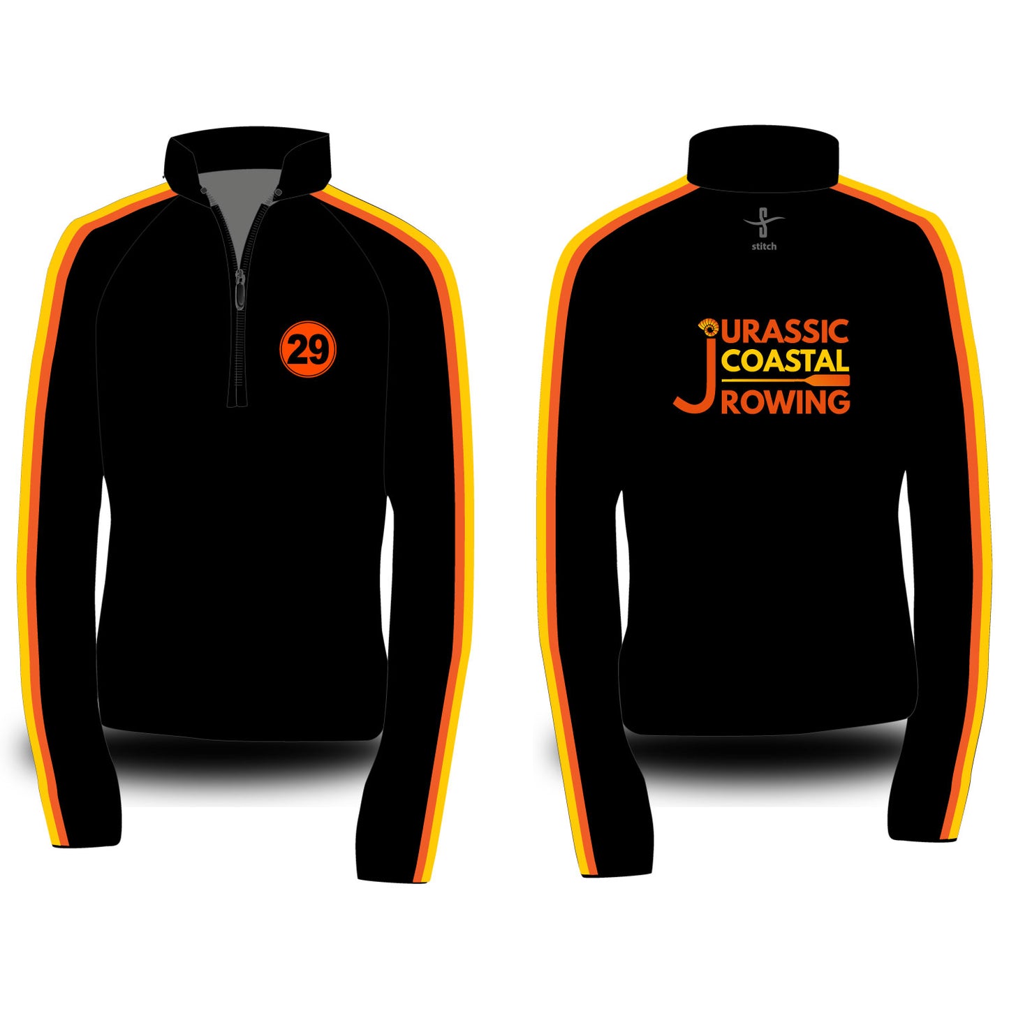 Jurassic Coastal Rowing Exmouth Dark Morning Fleece