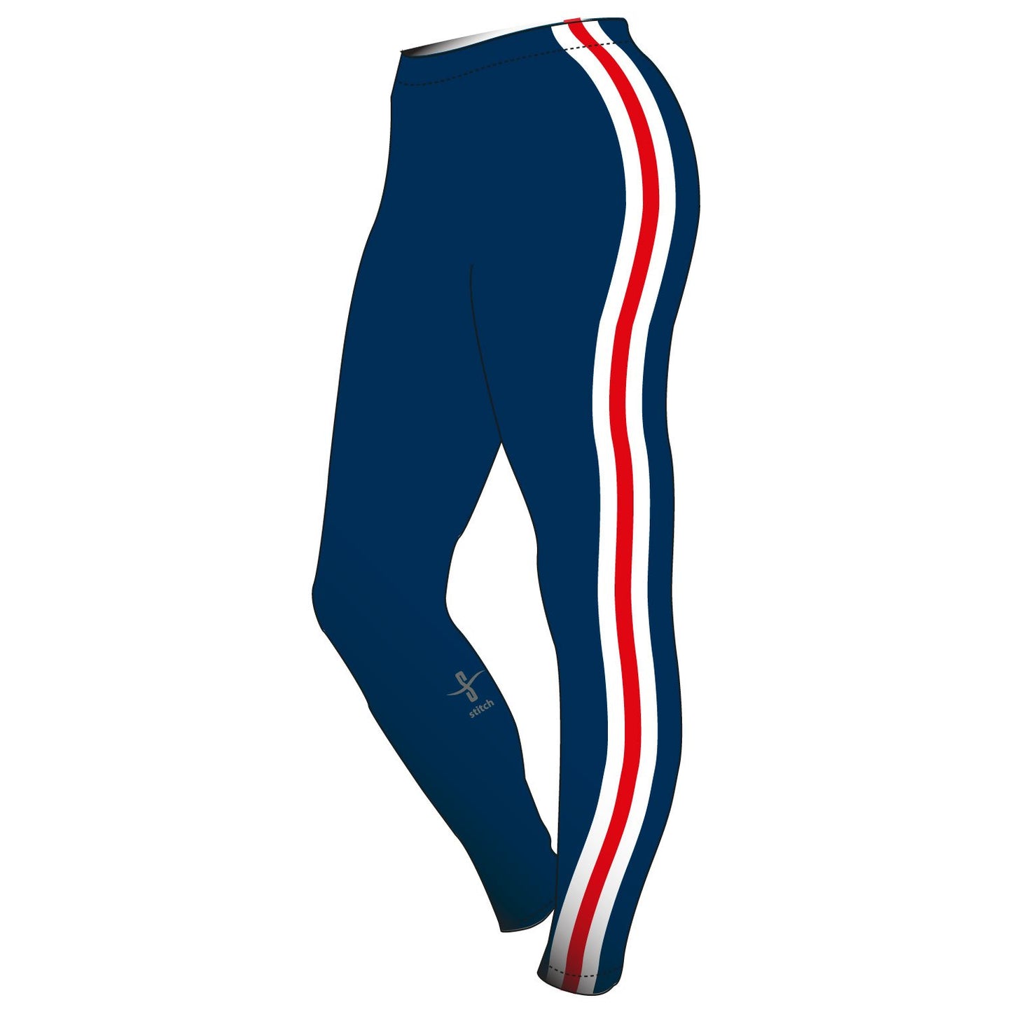 Keble College Oxford Leggings 3x1 Inch Stripe