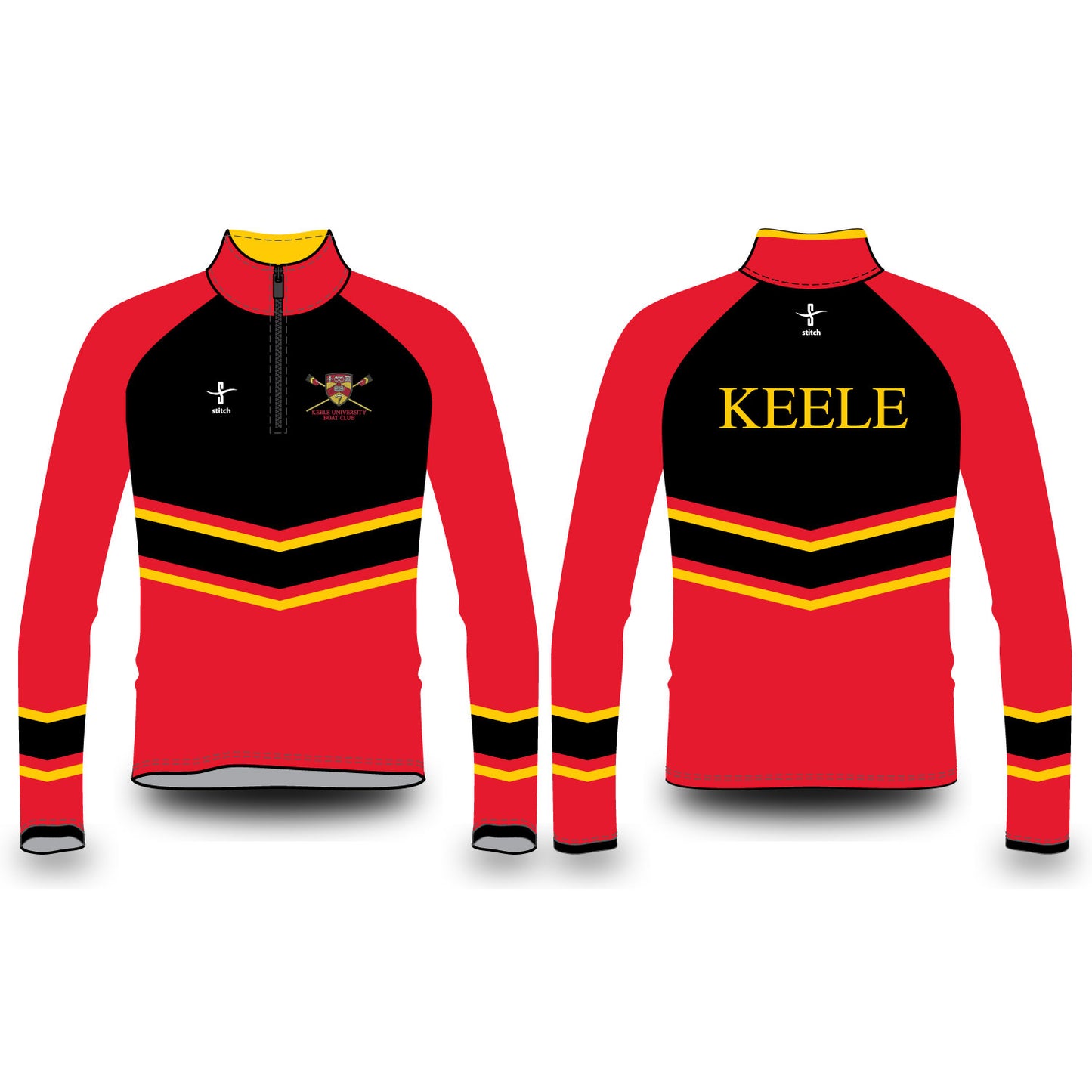 Keele University Chevron Varsity Splash Jacket