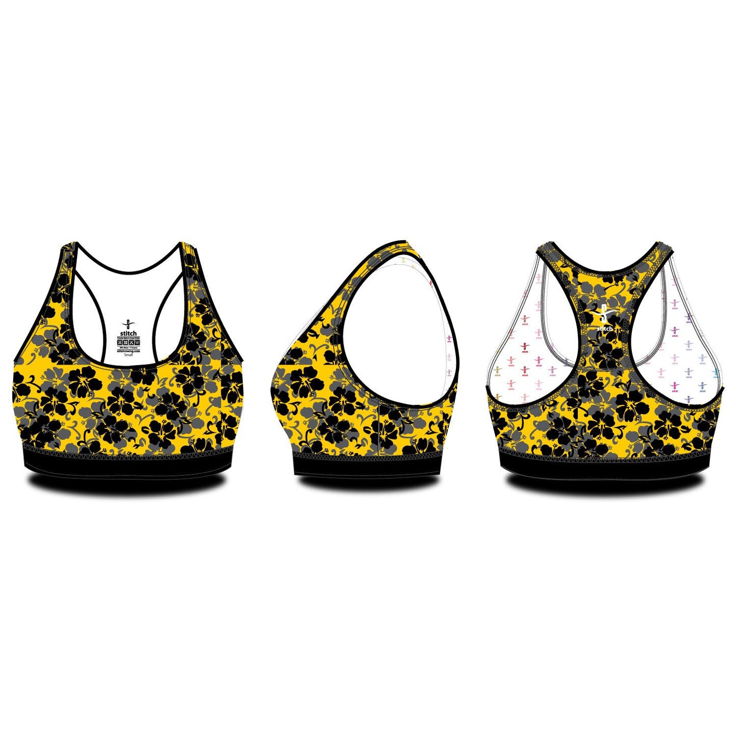 Linacre College Hibiscus Sports Bra