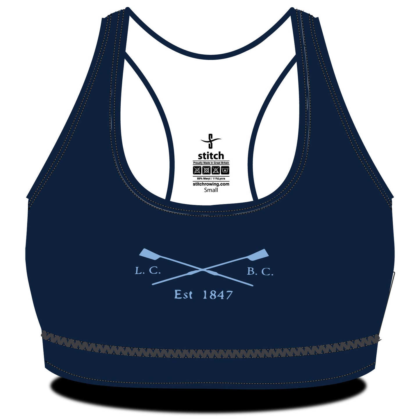 Lincoln College Crossed Blades Sports Bra
