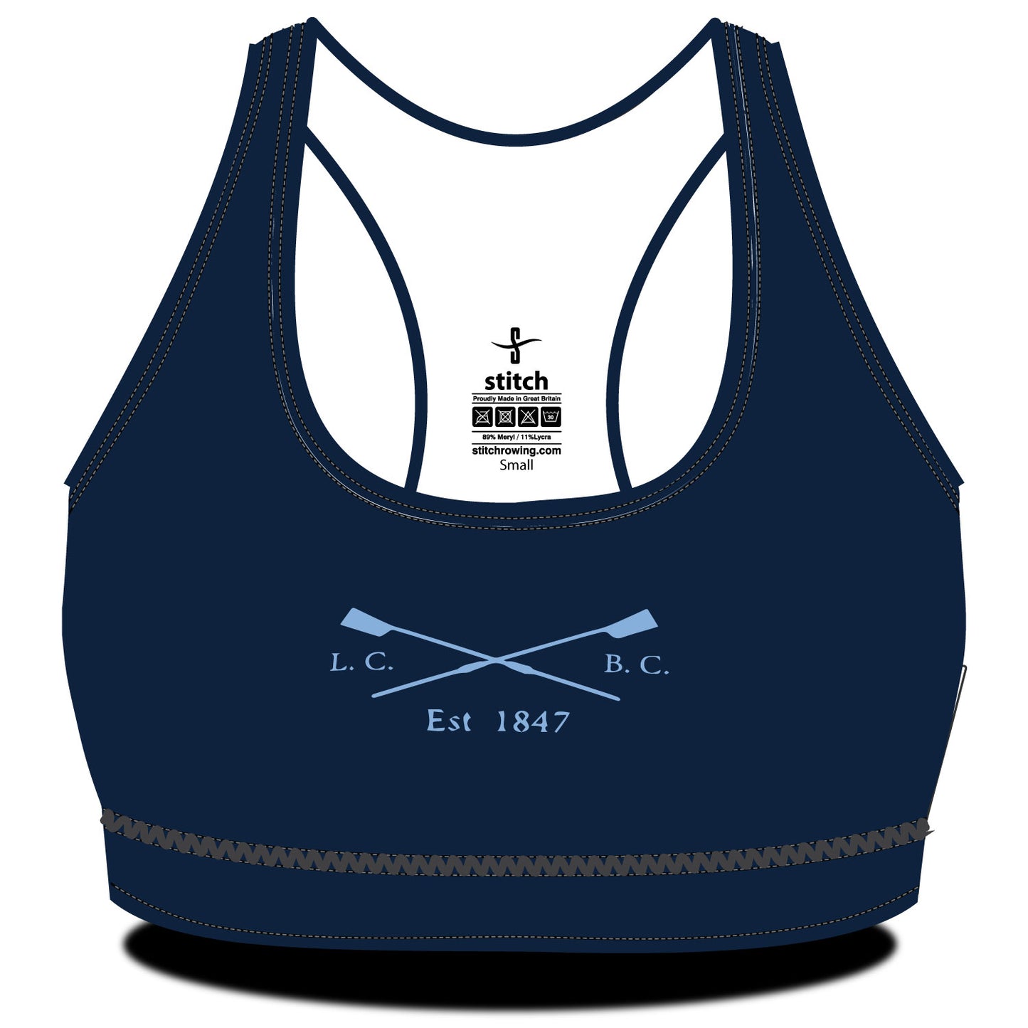 Lincoln College Crossed Blades Sports Bra