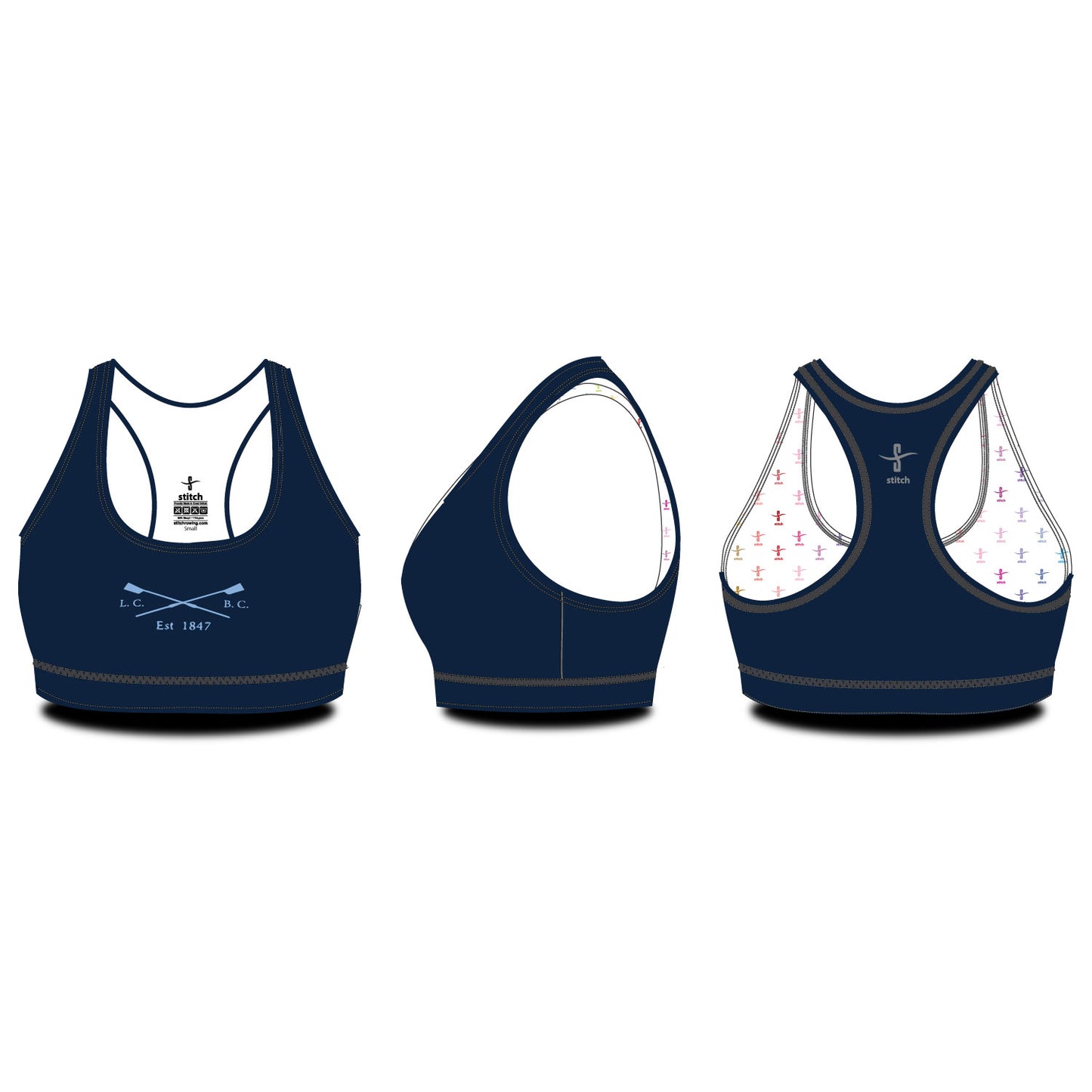 Lincoln College Crossed Blades Sports Bra