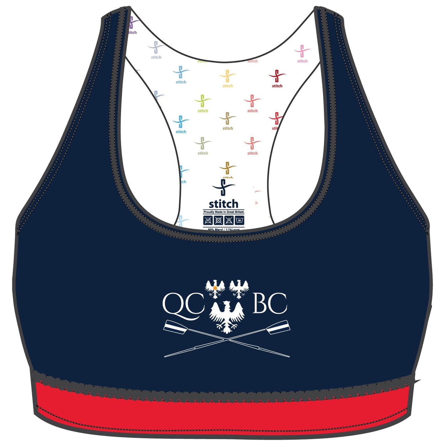 Queen's College Oxford Bra Navy