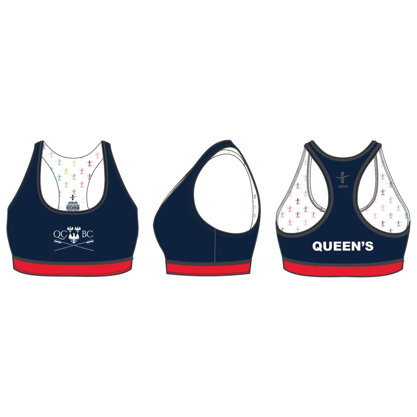 Queen's College Oxford Bra Navy
