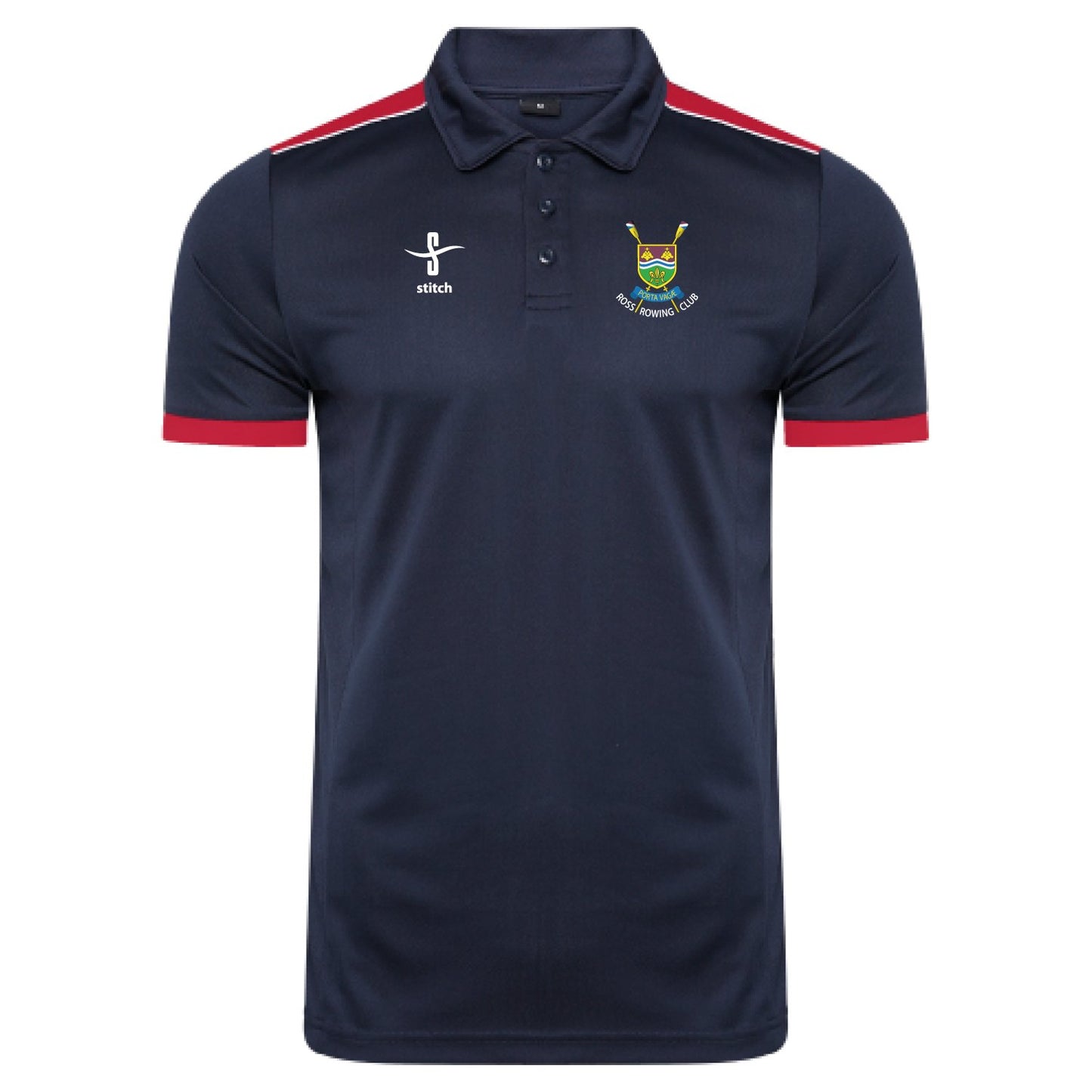 Ross RC Contrast Polo Navy Maroon
