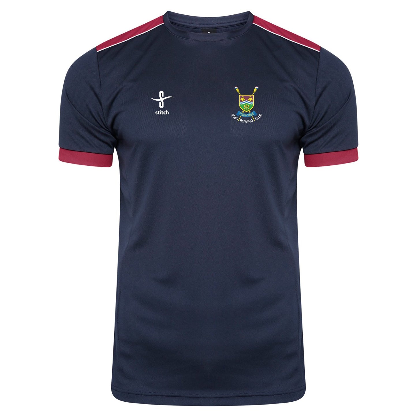 Ross RC Contrast T-shirt Navy Maroon