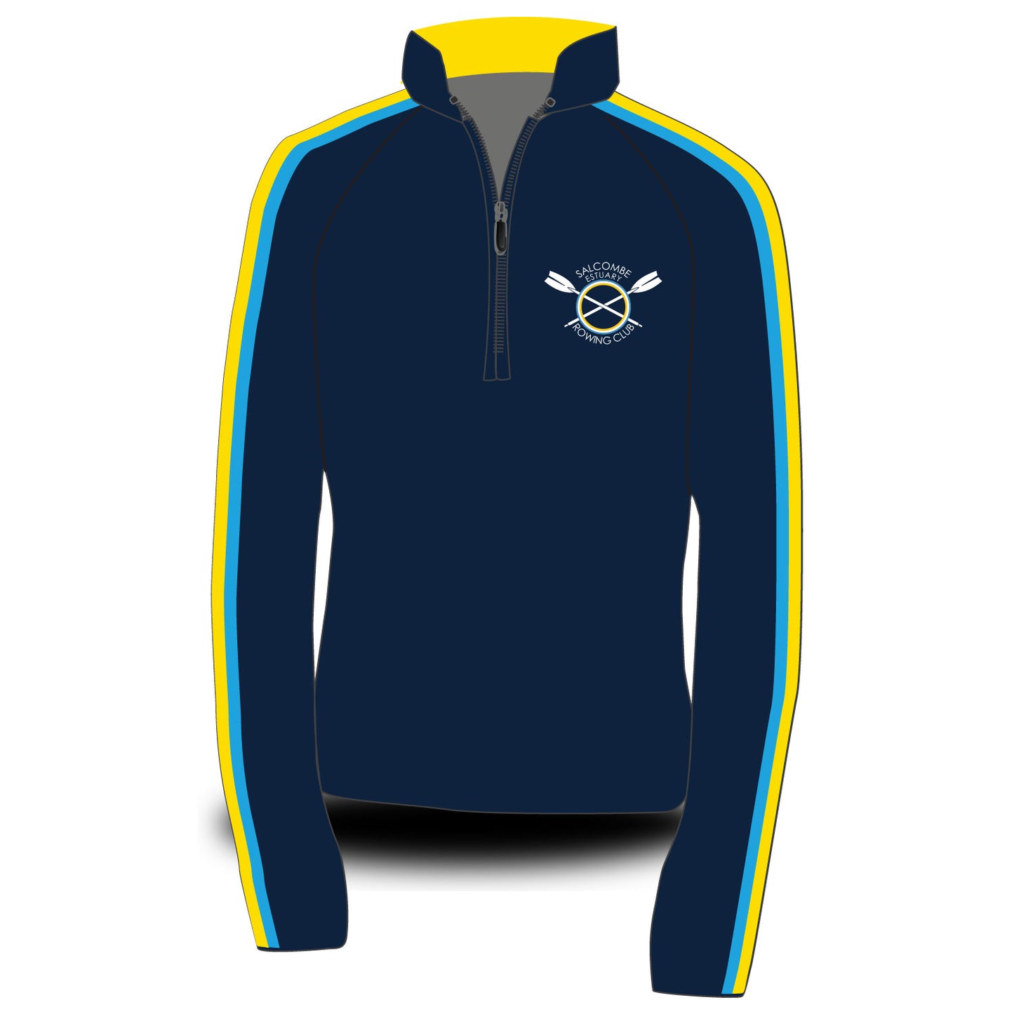 Salcombe Rowing Club Dark Morning Fleece (Yellow)