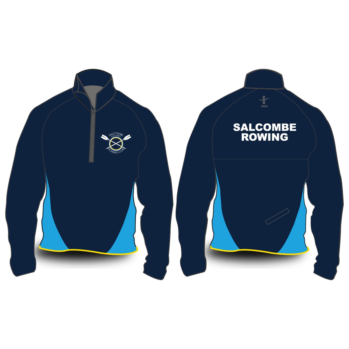 Salcombe Rowing Club Hardshell Splash Jacket (Cyan)