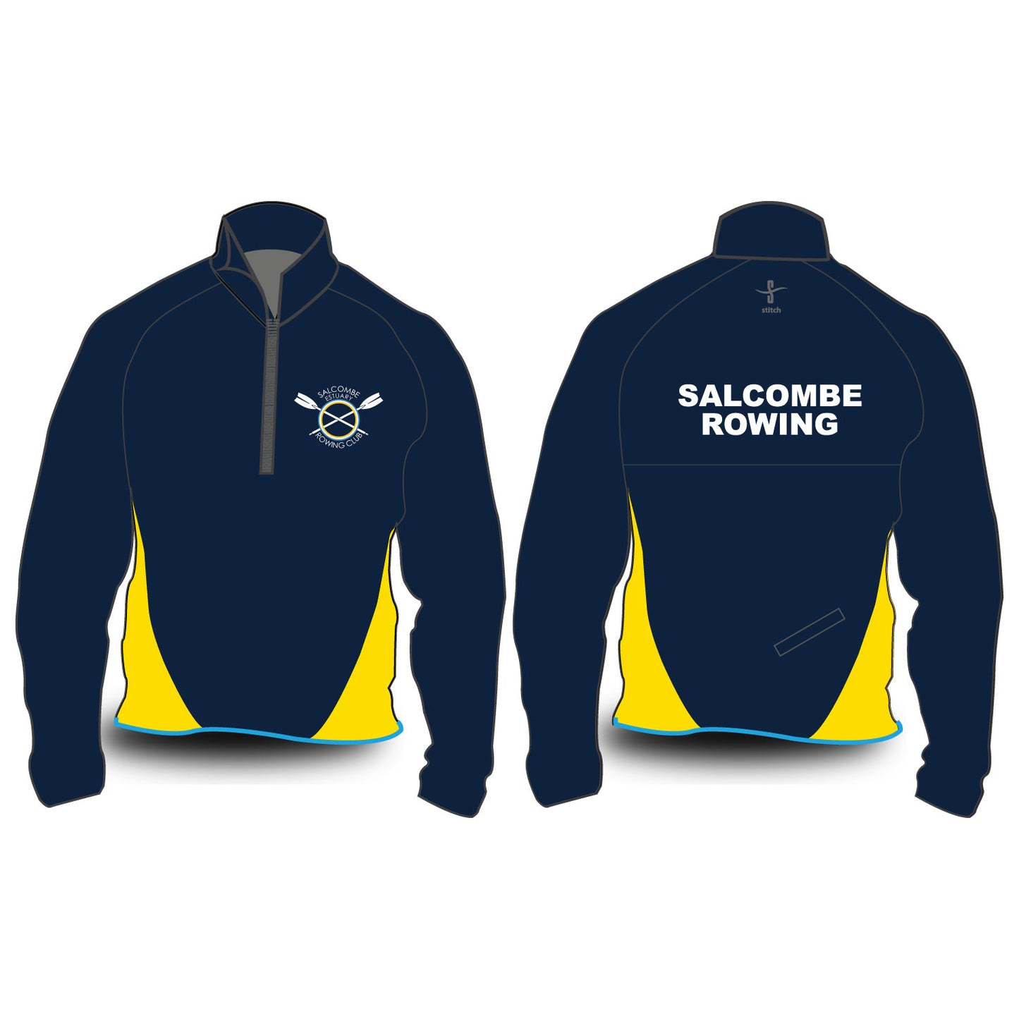 Salcombe Rowing Club Hardshell Splash Jacket (Yellow)