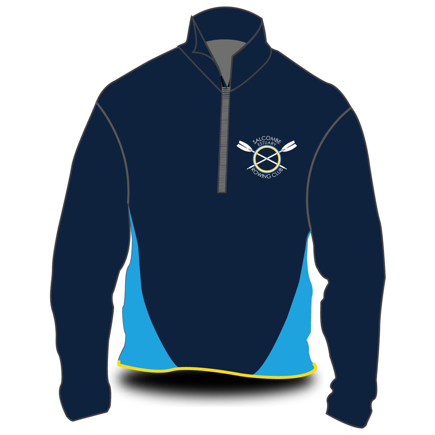 Salcombe Rowing Club 24-7 Softshell Splash Jacket (Cyan)