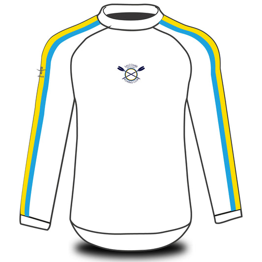 Salcombe Rowing Club Tech Top Long Sleeve White