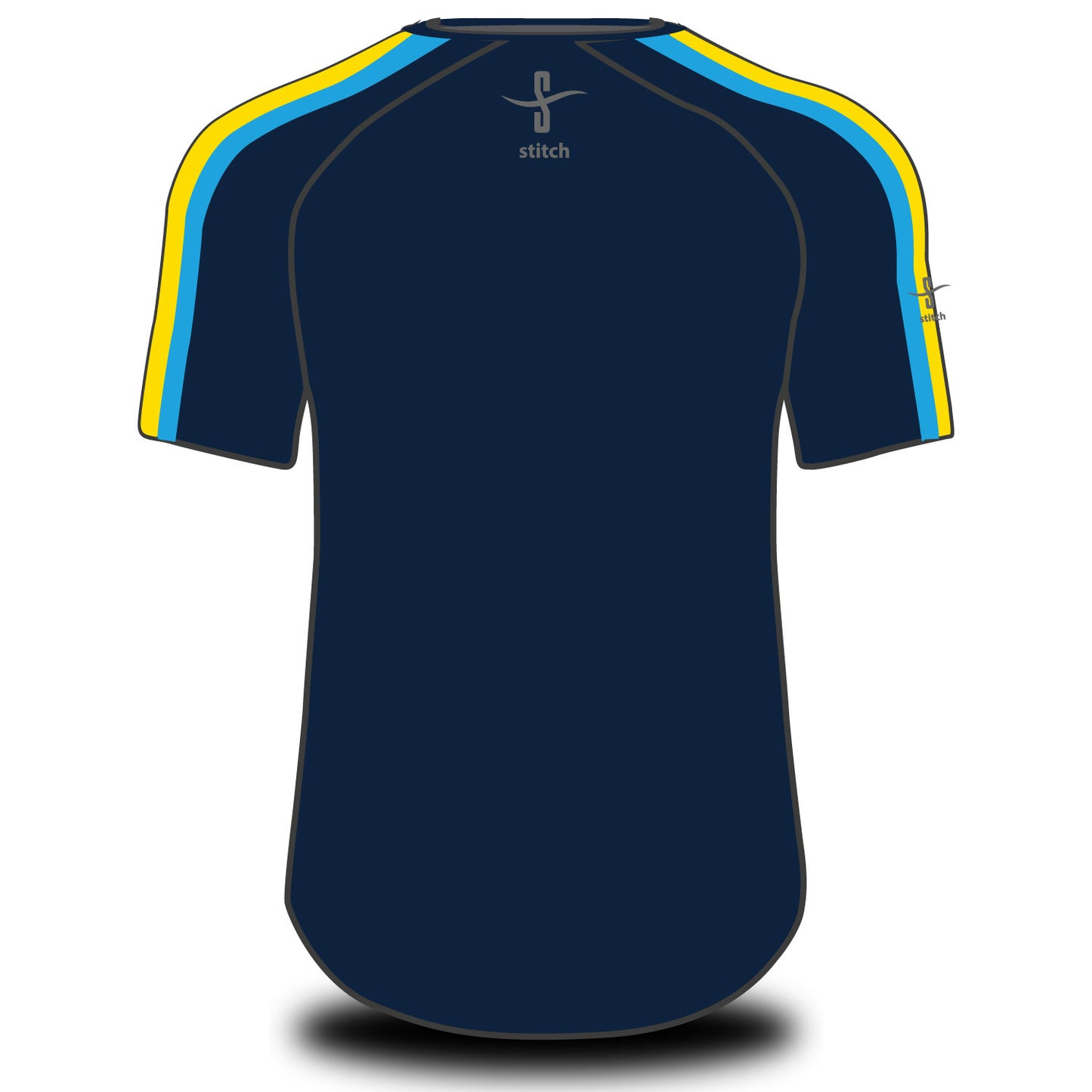 Salcombe Rowing Club Tech Top Short Sleeve Navy