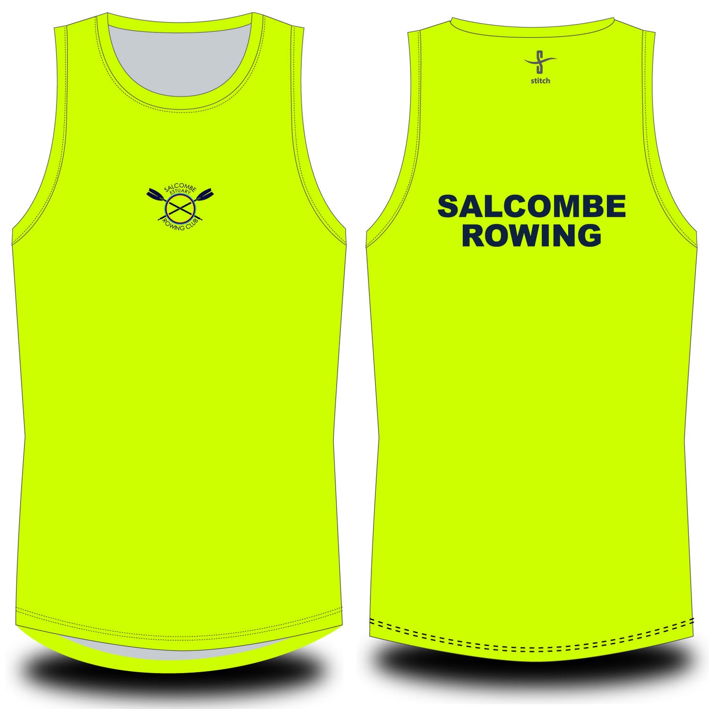 Salcombe Rowing Club Sublimated Vest Fluo