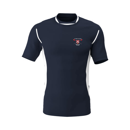 St Anne's College Oxford T-Shirt Navy White