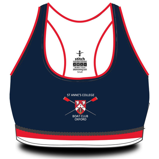 St Anne's College Oxford Sports Bra Striped Hem