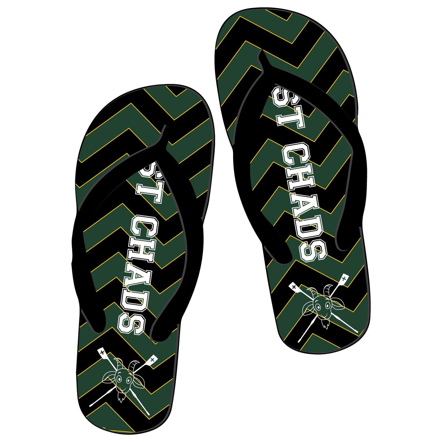 St Chads Goat Flip Flops