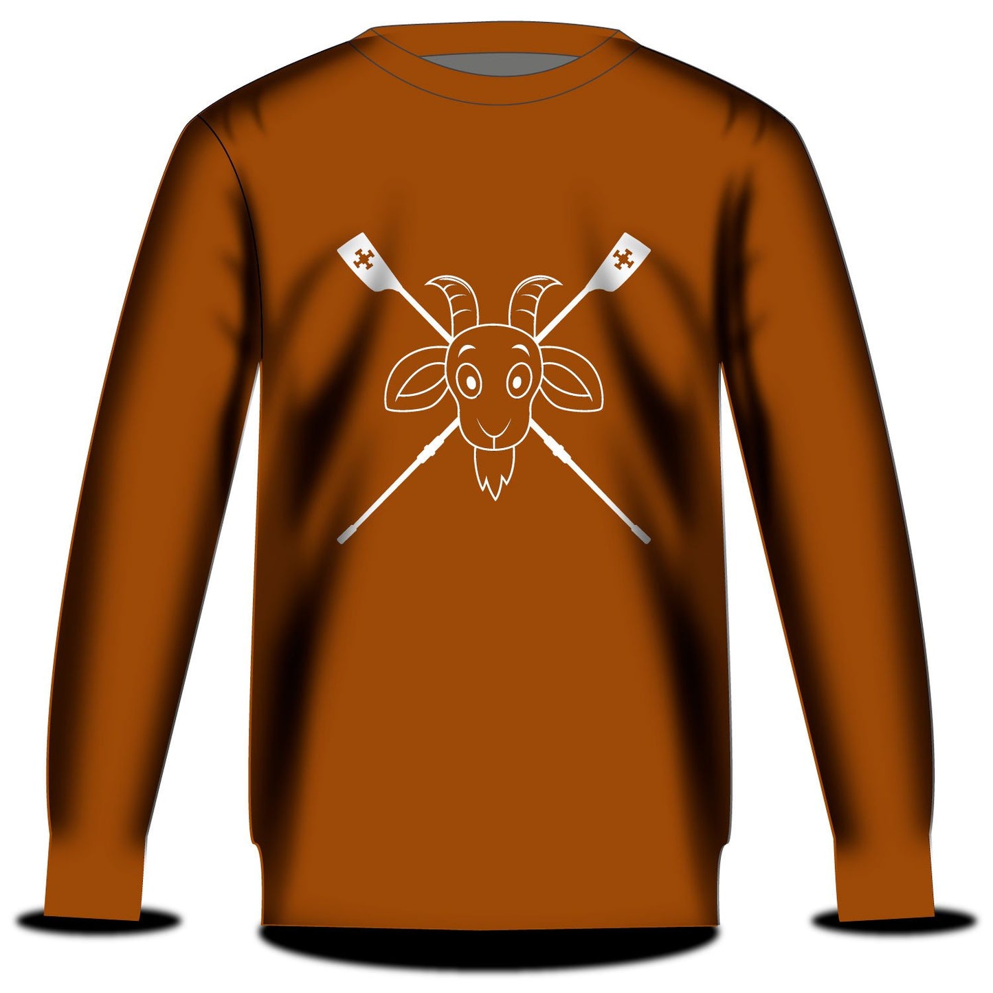 St Chads Durham Goat Sweatshirt Burnt Orange