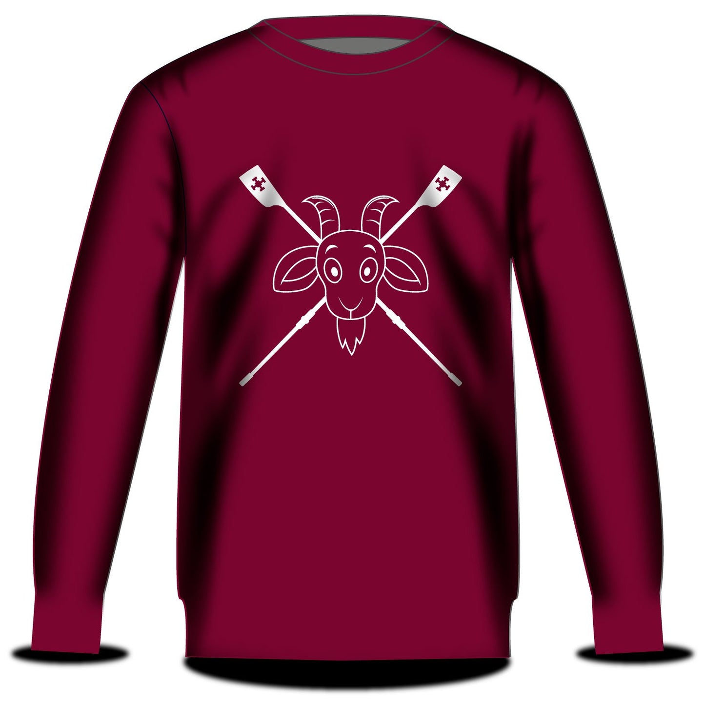 St Chads Durham Goat Sweatshirt Red Hot Chilli