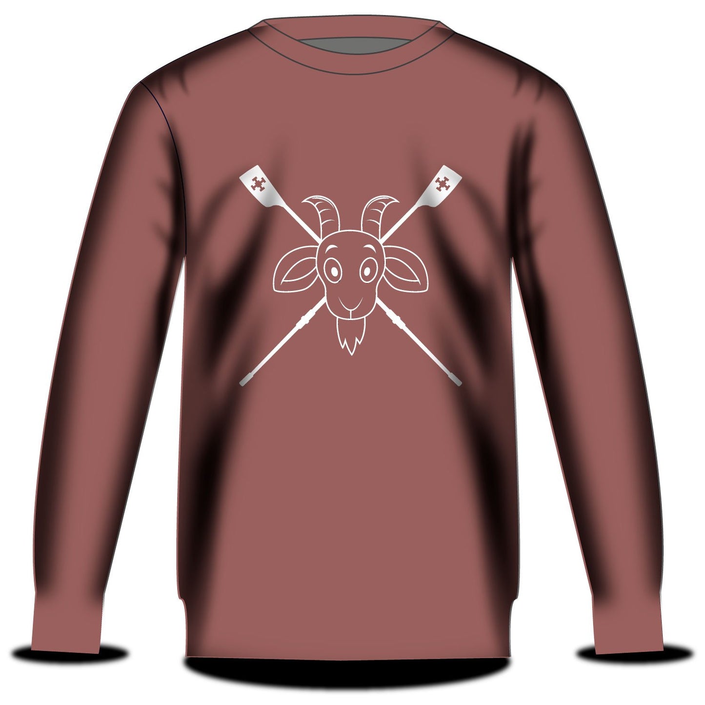 St Chads Durham Goat Sweathshirt Dusty Pink