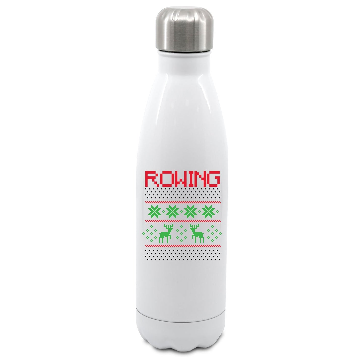 Stitch Rowing Xmas Jumper Water Bottle