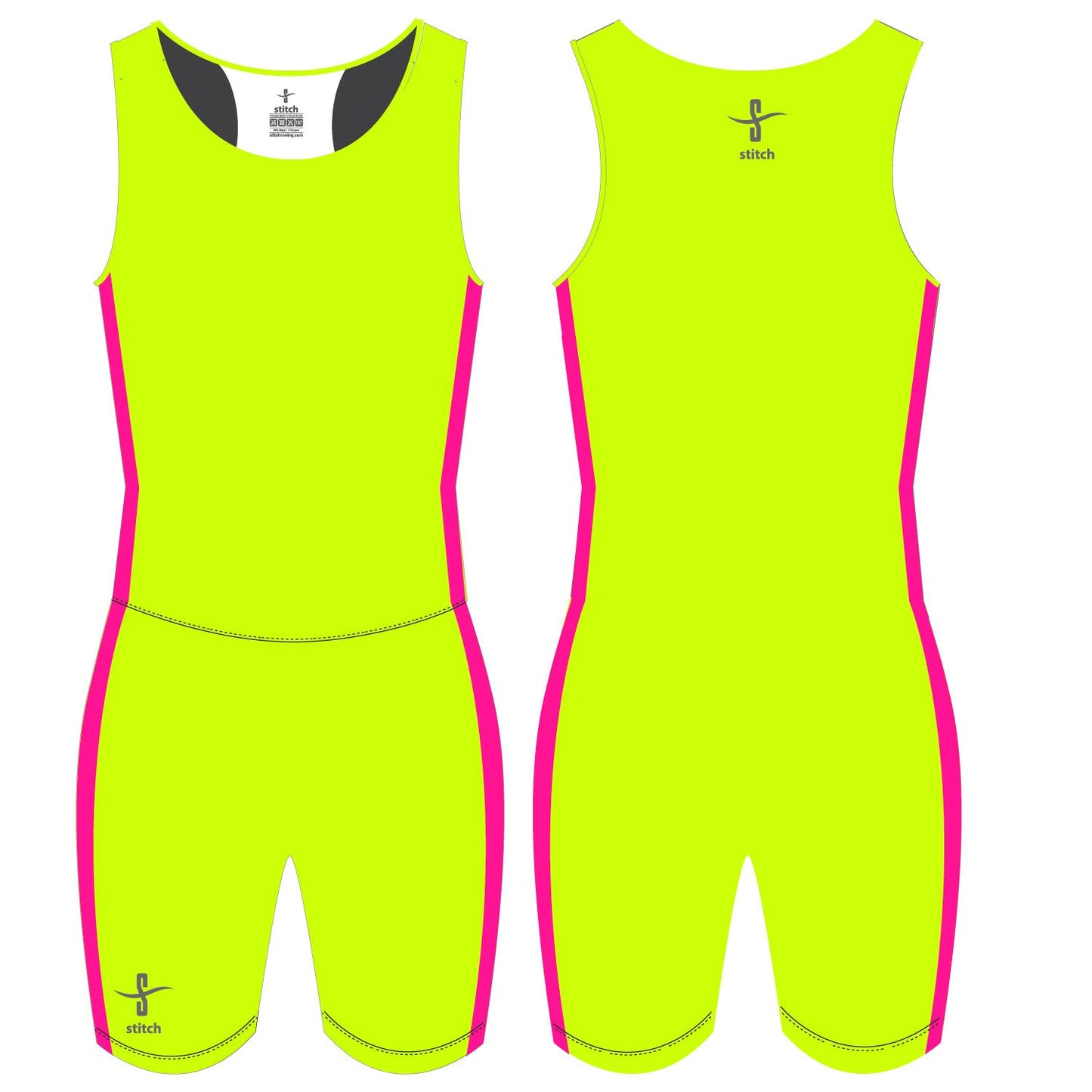 Stitch Rowing Fluo Yellow and Pink AIO