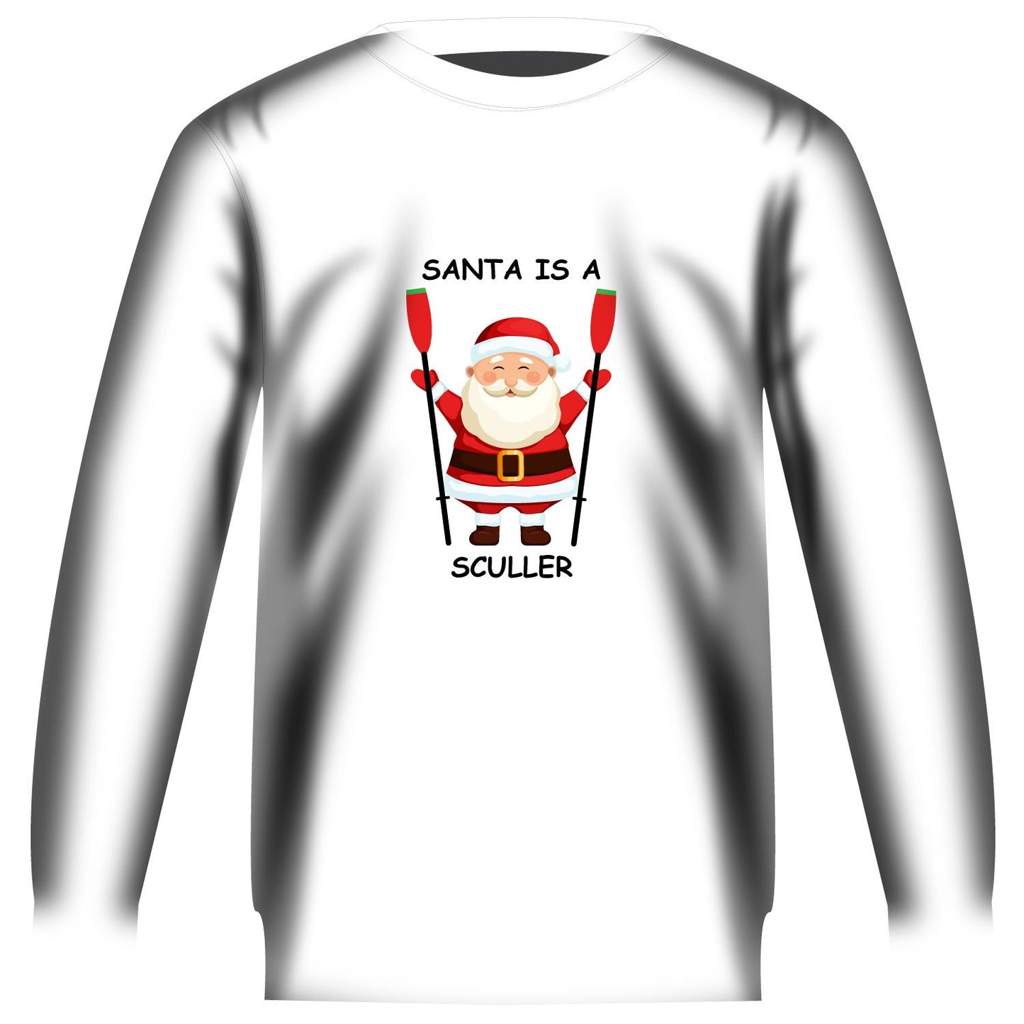 Stitch Rowing Santa Is a Sculler Sweatshirt