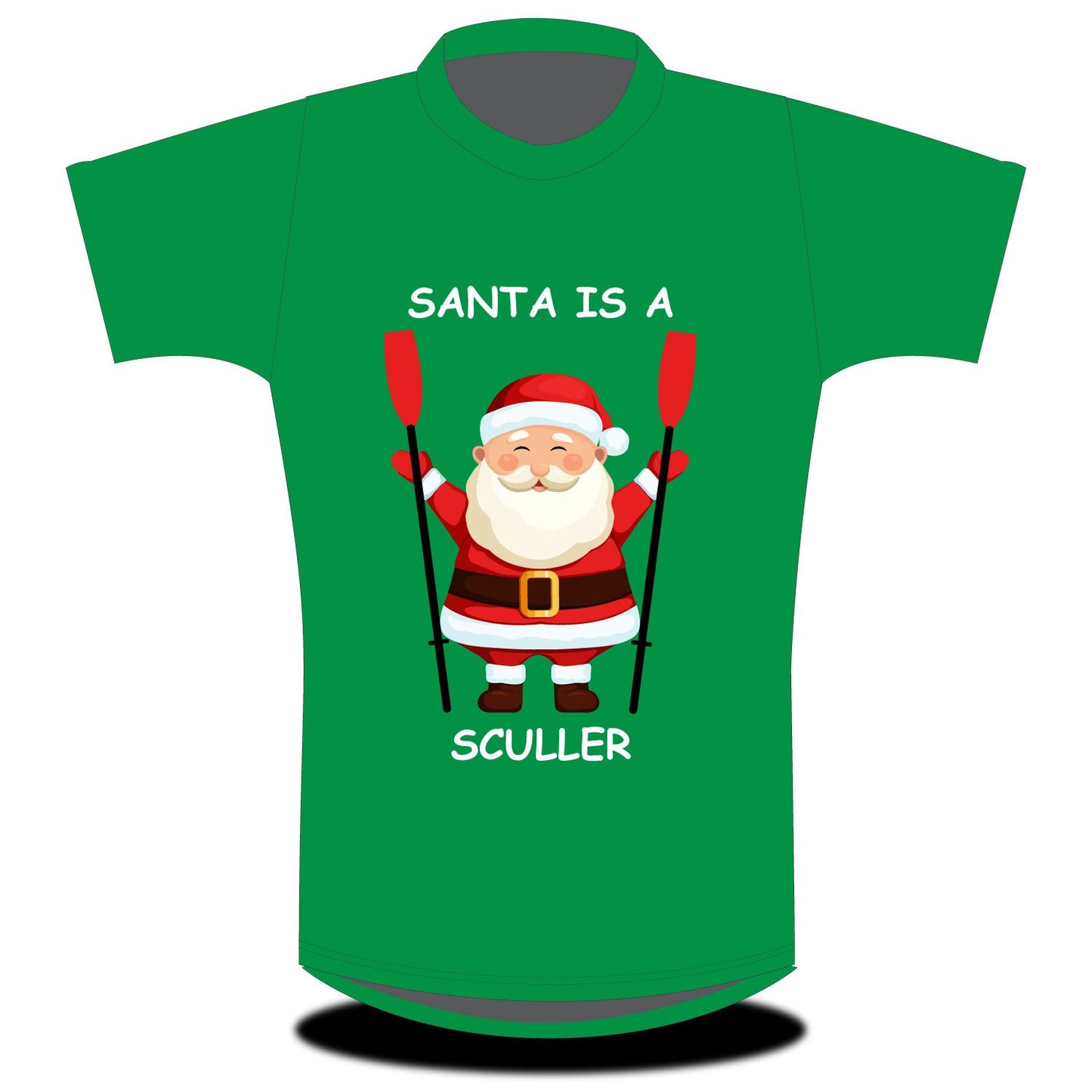 Stitch Rowing Santa Is a Sculler T-shirt