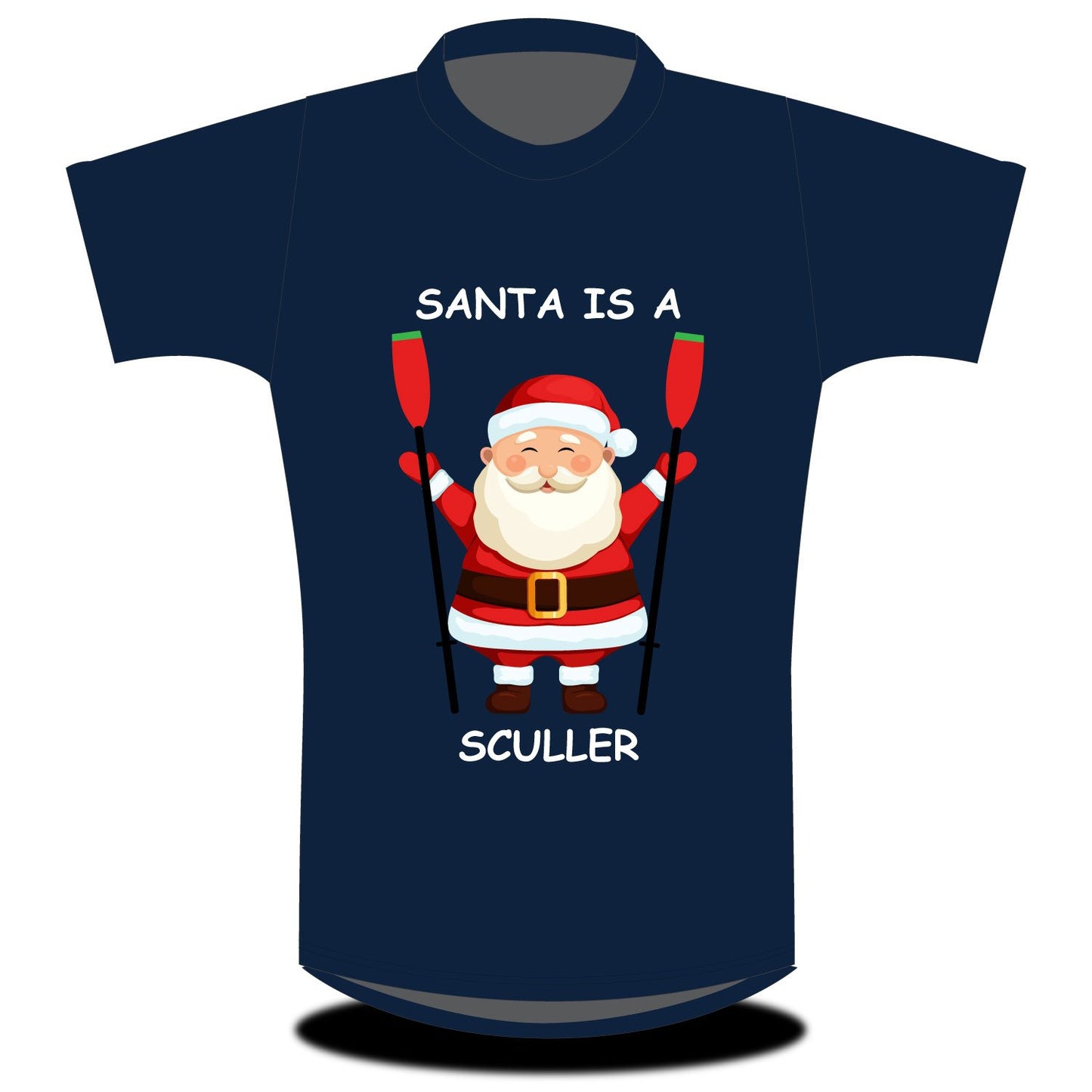 Stitch Rowing Santa Is a Sculler T-shirt