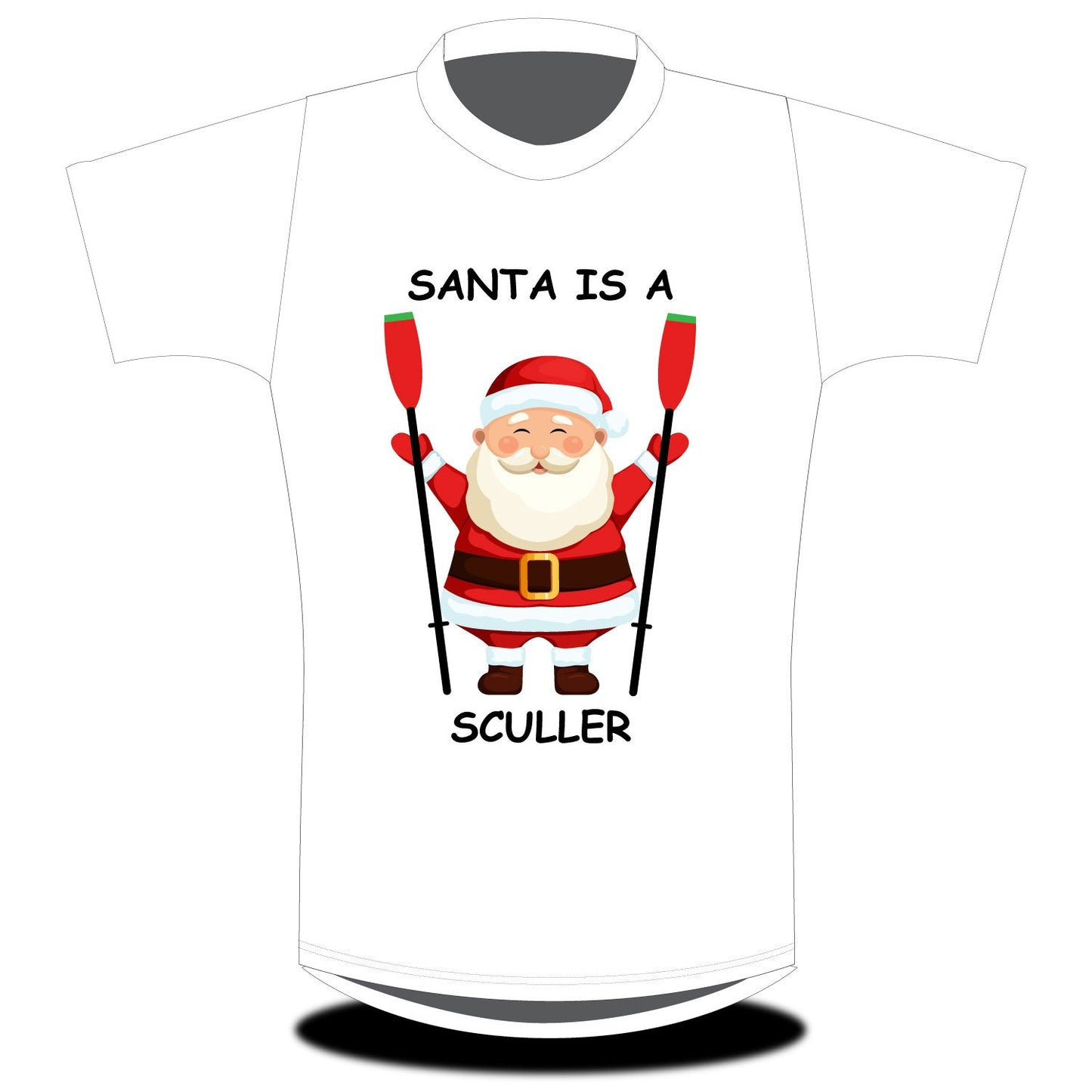 Stitch Rowing Santa Is a Sculler T-shirt