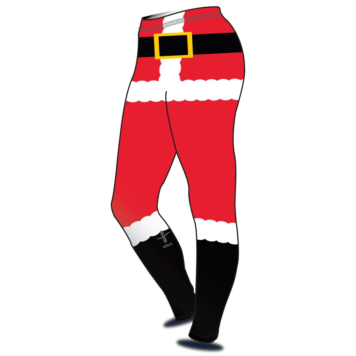Stitch Rowing Santa Leggings